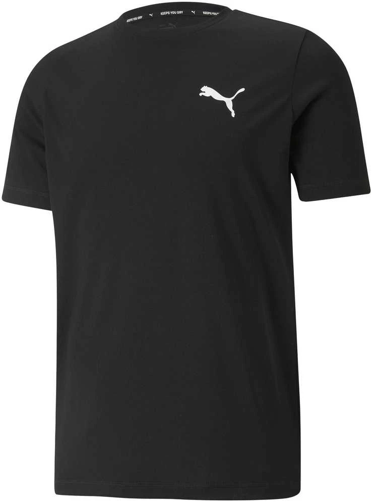 Puma Marškinėliai Vyrams Active Small Logo Juodas