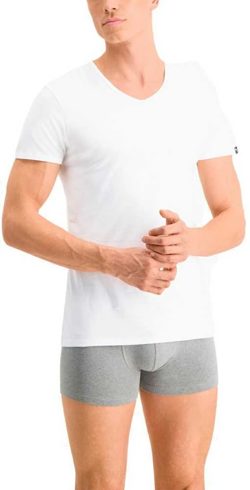 Puma Marškinėliai Vyrams Basic 2p V-N Baltas