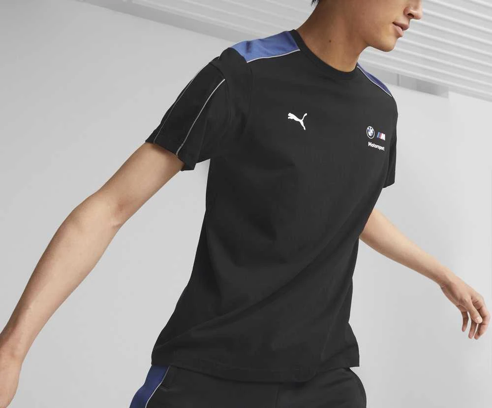 Puma Marškinėliai Vyrams Bmw Mms Mt7 Tee Cotton Juodas 535861 04