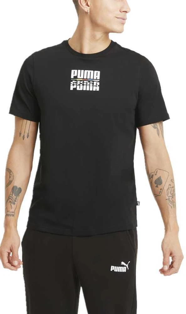 Puma Marškinėliai Vyrams Core International Tee1 Juodas