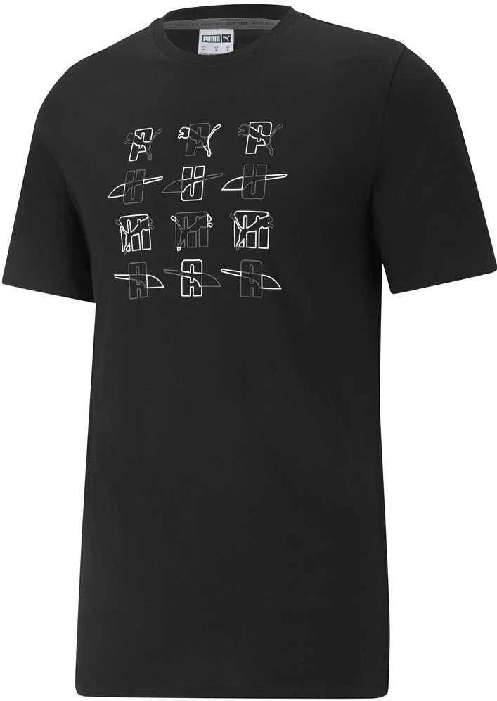 Puma Marškinėliai Vyrams Elevate Graphic Tee Cotton Juodas