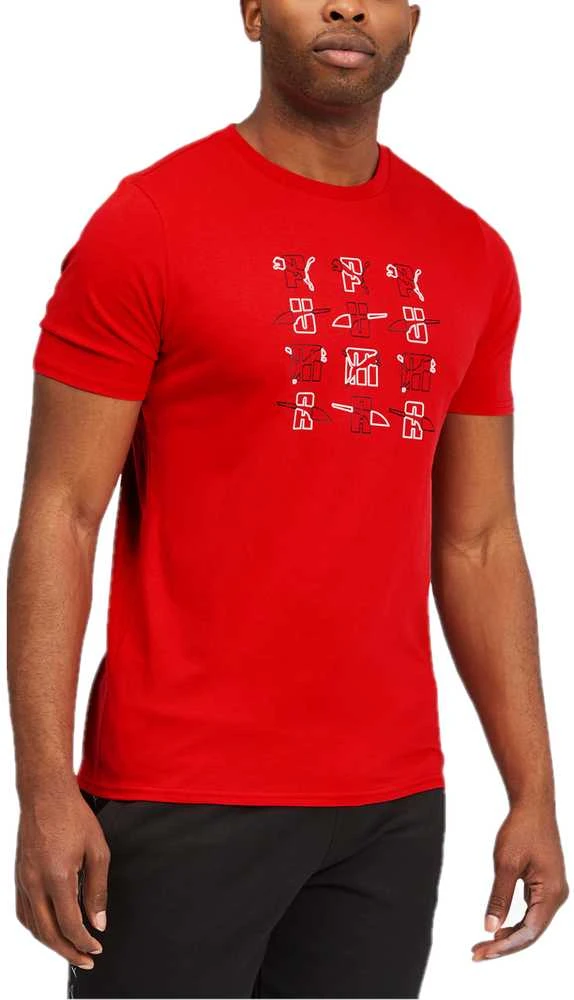 Puma Marškinėliai Vyrams Elevate Graphic Tee High Raudona
