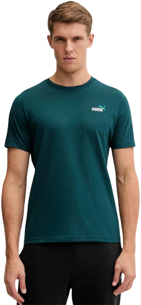 Puma Marškinėliai Vyrams Ess 2 Color Small No. 1 Logo Tee Žalias 684717 41