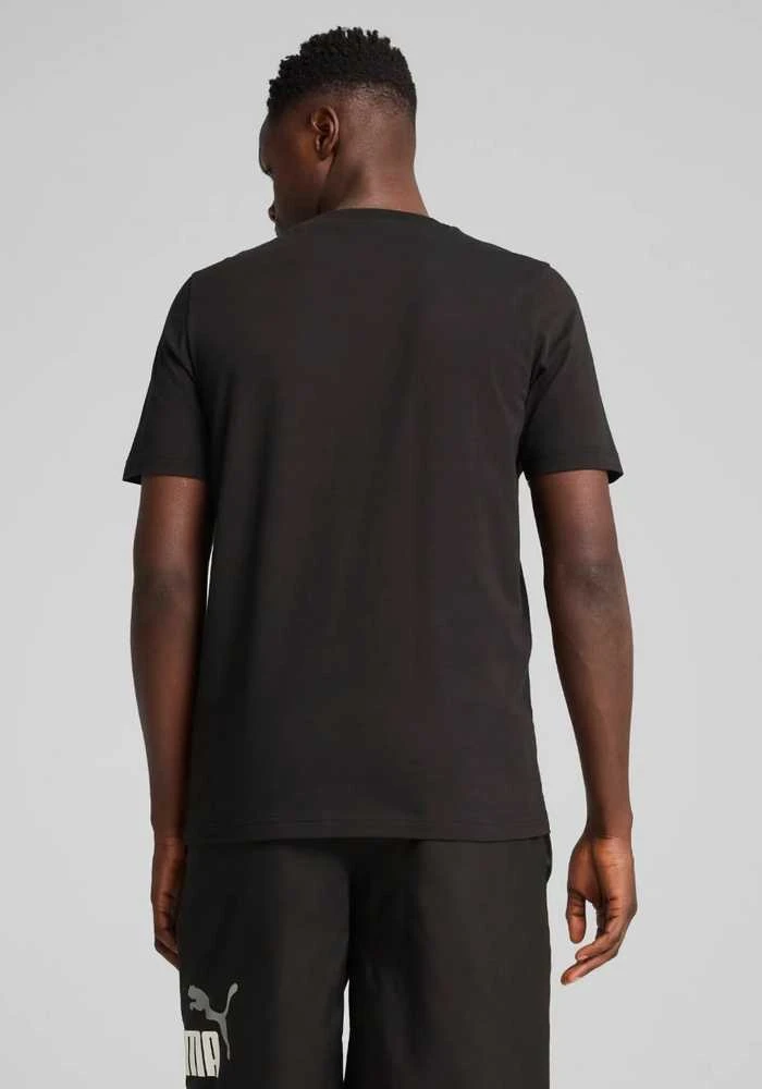 Puma Marškinėliai Vyrams Ess Block Tee Juodas Baltas 684685 01