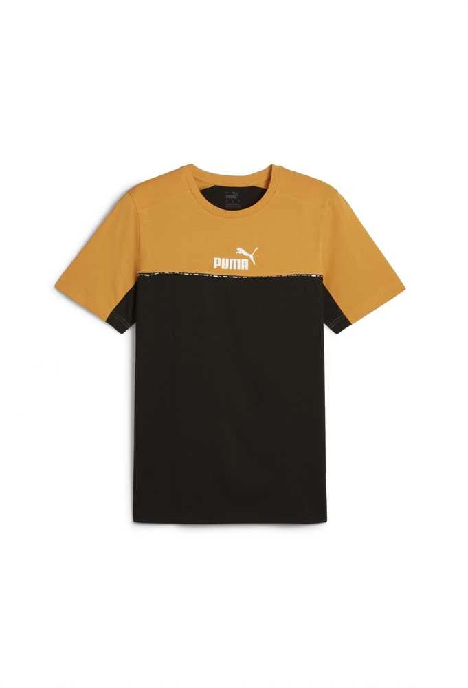Puma Marškinėliai Vyrams Ess Block X Tape Juodas Geltona 673341 91