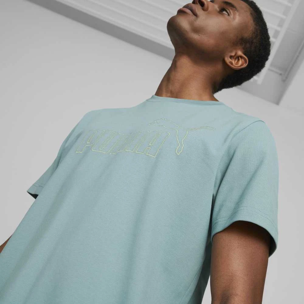 Puma Marškinėliai Vyrams Ess Elevated Pigue Tee Žalias 673385 85