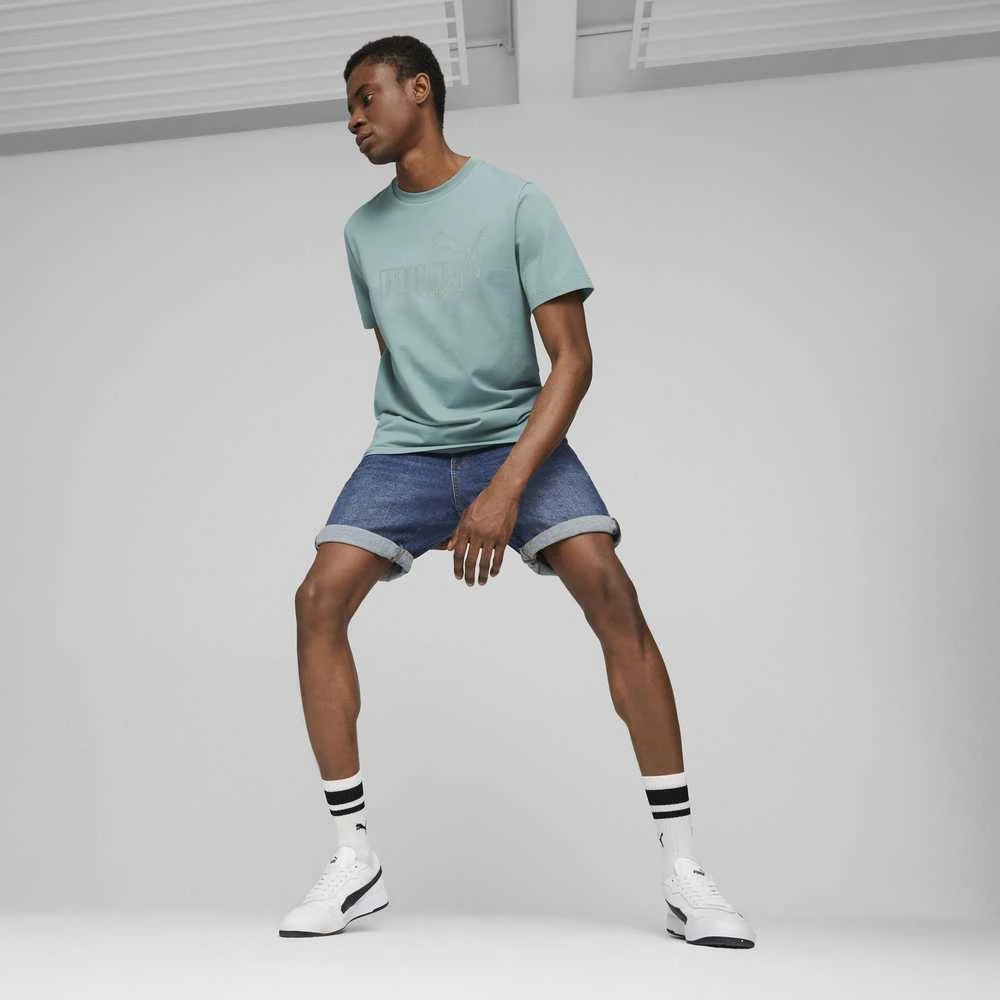 Puma Marškinėliai Vyrams Ess Elevated Pigue Tee Žalias 673385 85