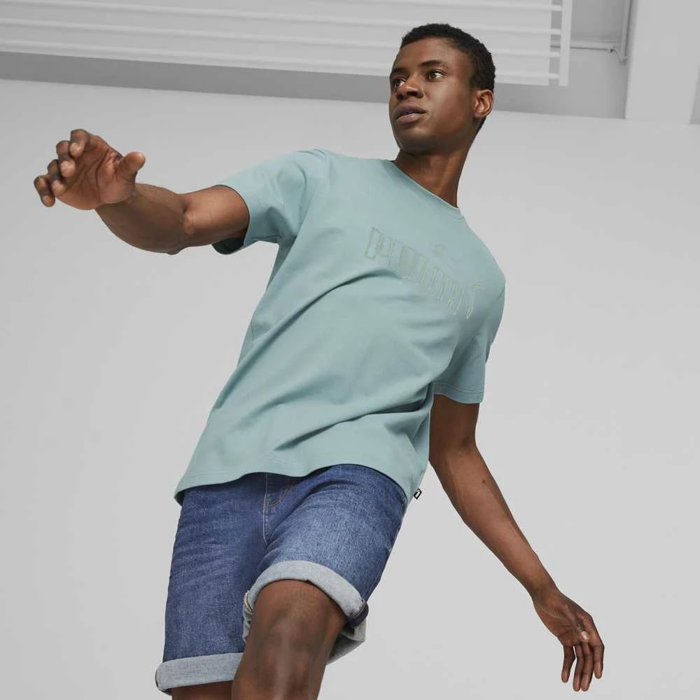 Puma Marškinėliai Vyrams Ess Elevated Pigue Tee Žalias 673385 85