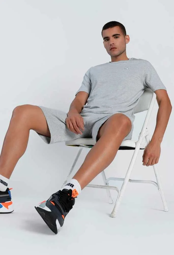 Puma Marškinėliai Vyrams Ess Elevated Tee Pilkas 684726 04
