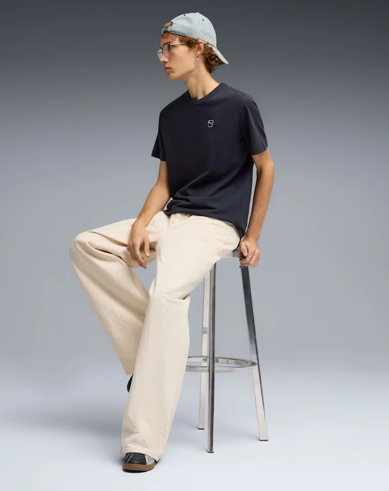 Puma Marškinėliai Vyrams Ess Elevated Tee Gr Dark Mėlyna 692054 16