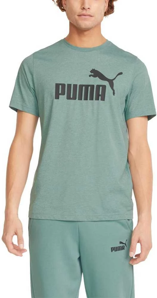 Puma Marškinėliai Vyrams Ess Heather Tee Žalias 586736 50