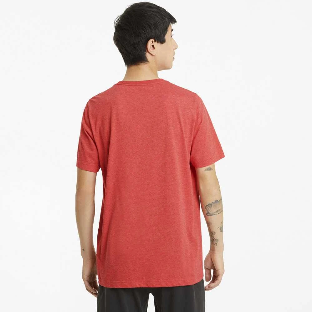 Puma Marškinėliai Vyrams Ess Heather Tee Coral