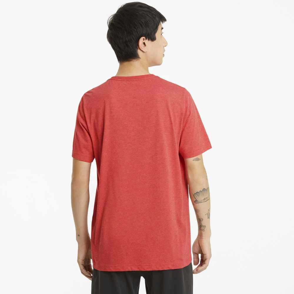 Puma Marškinėliai Vyrams Ess Heather Tee Coral
