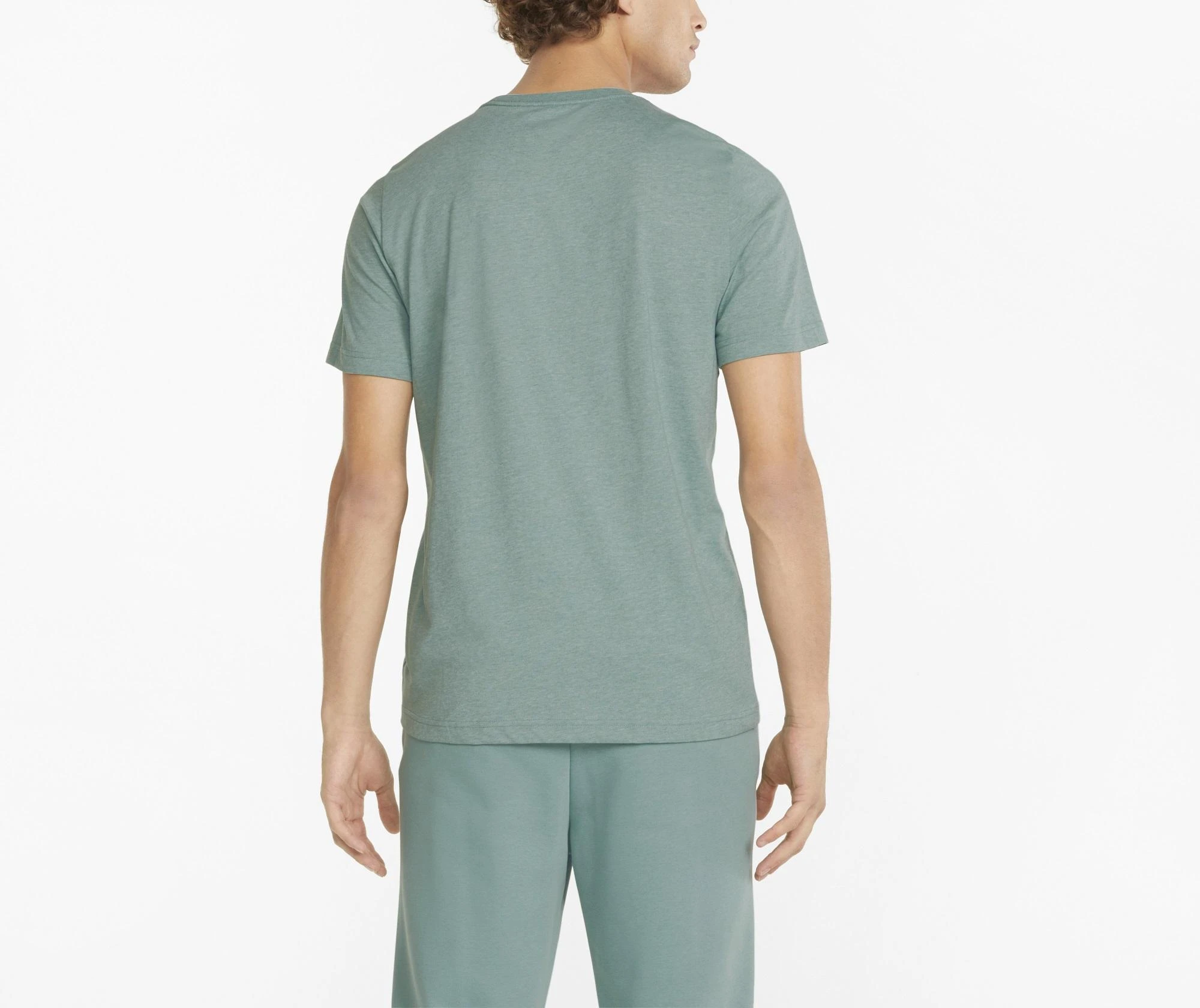 Puma Marškinėliai Vyrams Ess Heather Tee Žalias 586736 50