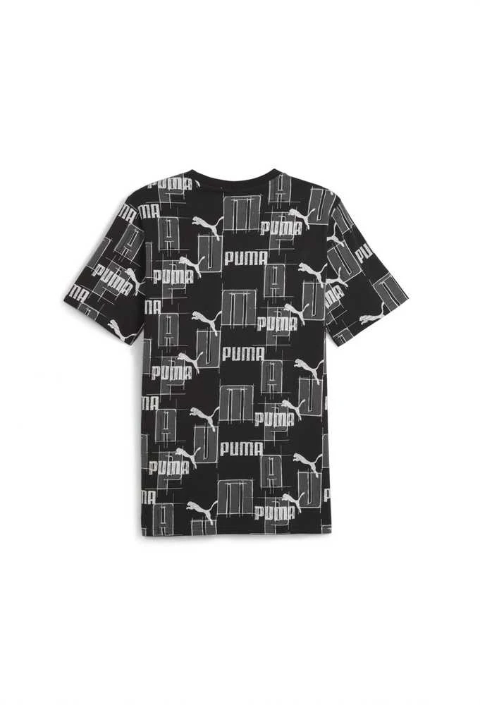 Puma Marškinėliai Vyrams Ess+ Logo Lab Aop Juodas Baltas 678982 01