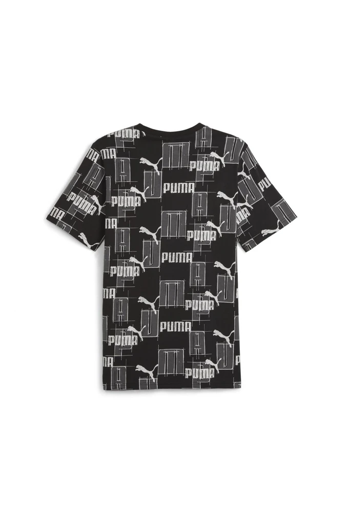 Puma Marškinėliai Vyrams Ess+ Logo Lab Aop Juodas Baltas 678982 01