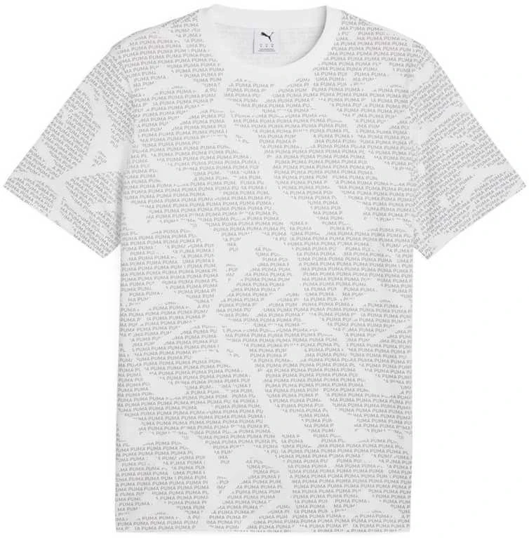 Puma Marškinėliai Vyrams Ess Logo Lab Aop Tee Baltas Pilkas 684668 02