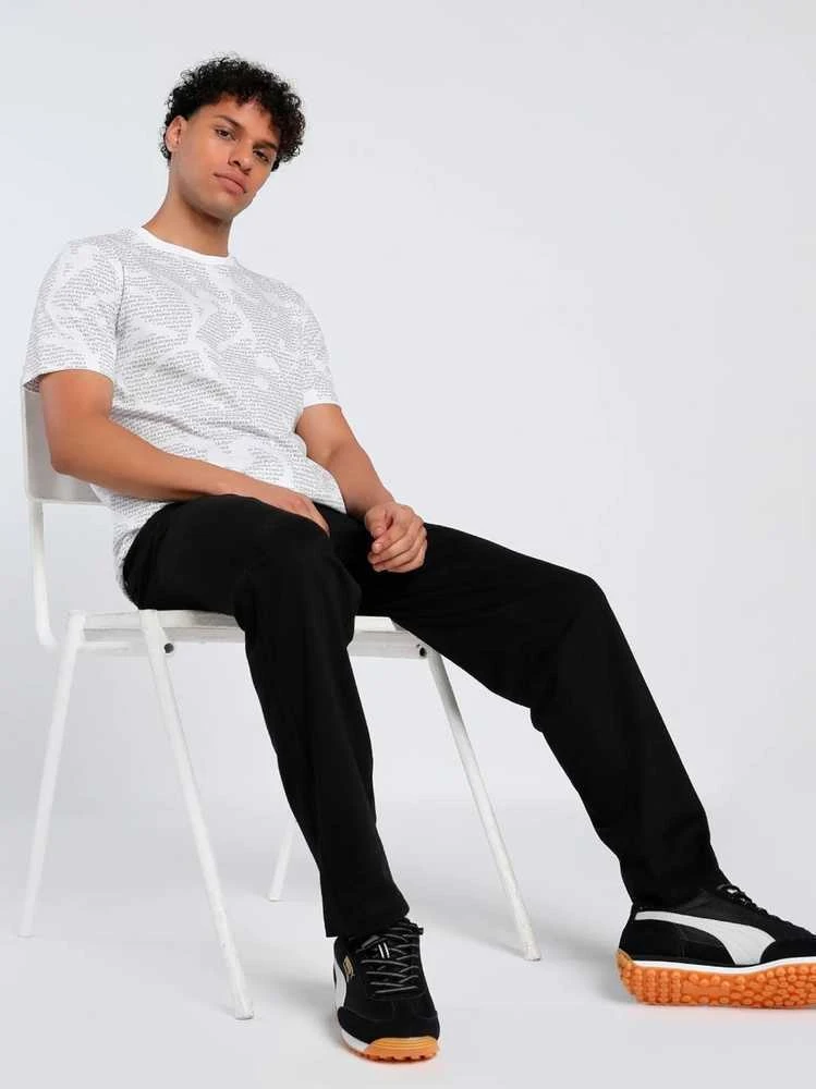 Puma Marškinėliai Vyrams Ess Logo Lab Aop Tee Baltas Pilkas 684668 02