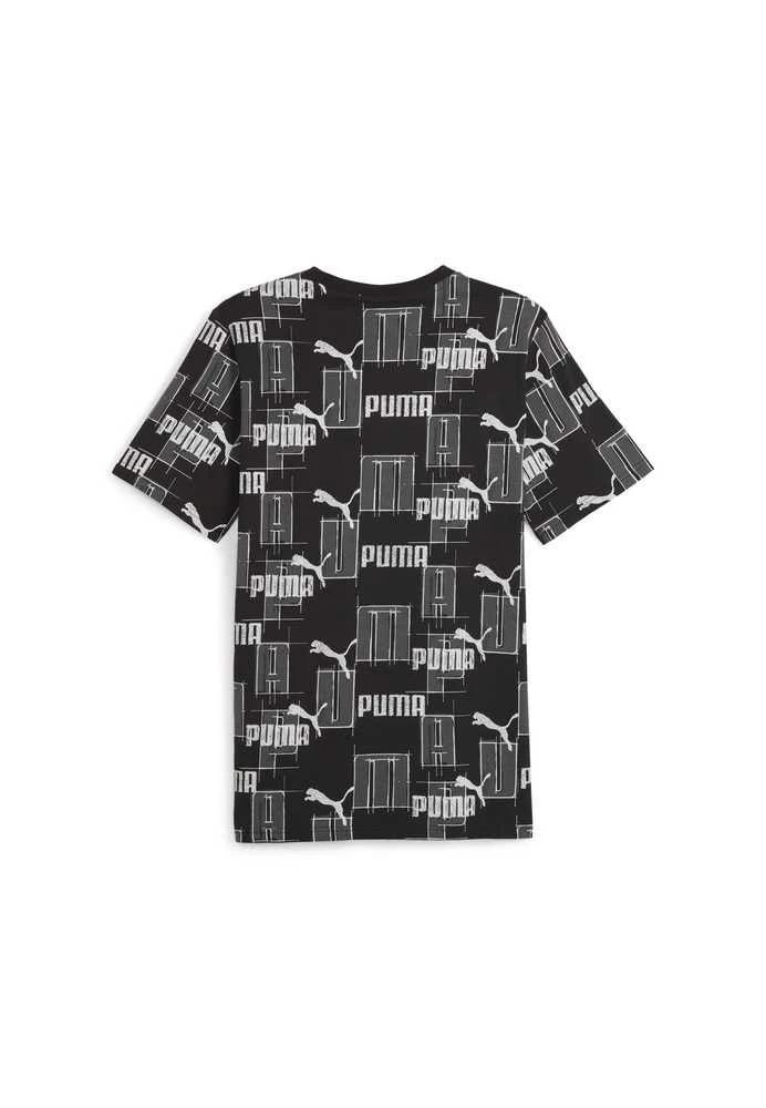 Puma Marškinėliai Vyrams Ess+ Logo Lab Aop Juodas Baltas 678982 01