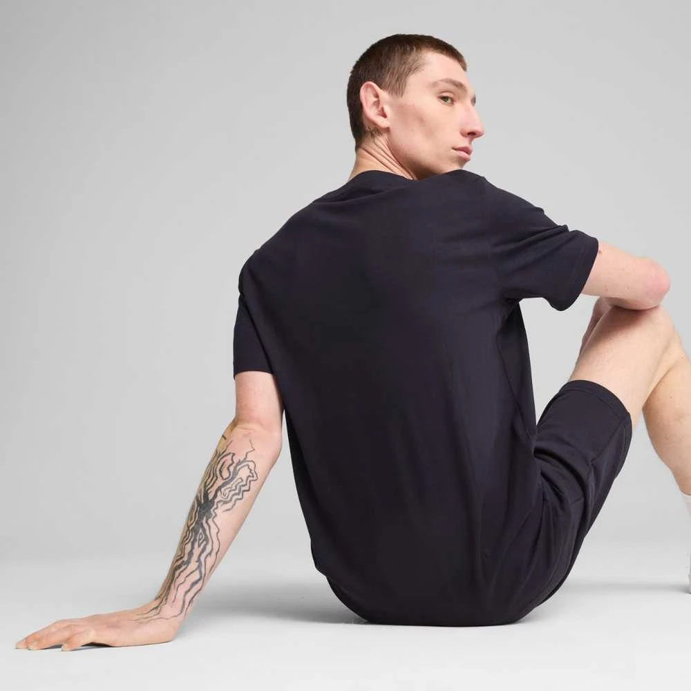 Puma Marškinėliai Vyrams Ess Logo Lab Tee Juodas 684667 16
