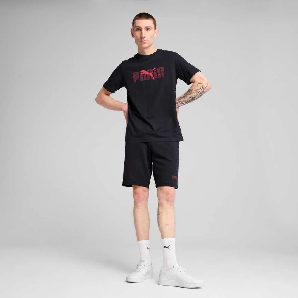 Puma Marškinėliai Vyrams Ess Logo Lab Tee Juodas 684667 16