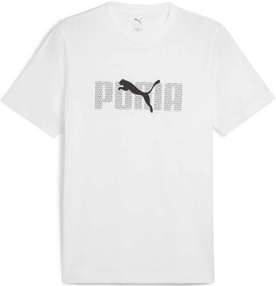 Puma Marškinėliai Vyrams Ess Logo Lab TeeWhite 684667 02