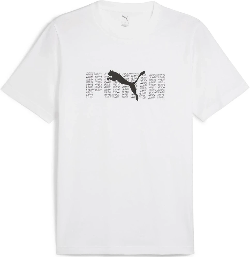 Puma Marškinėliai Vyrams Ess Logo Lab TeeWhite 684667 02