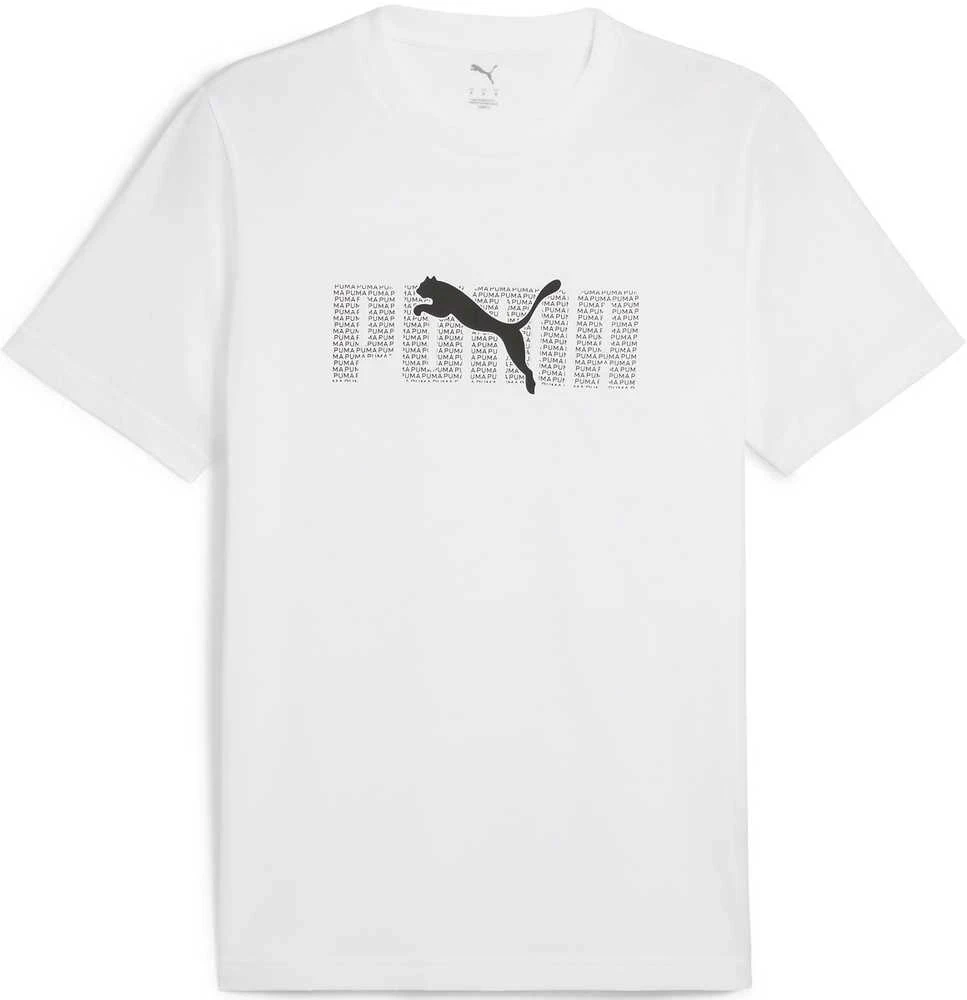 Puma Marškinėliai Vyrams Ess Logo Lab TeeWhite 684667 02