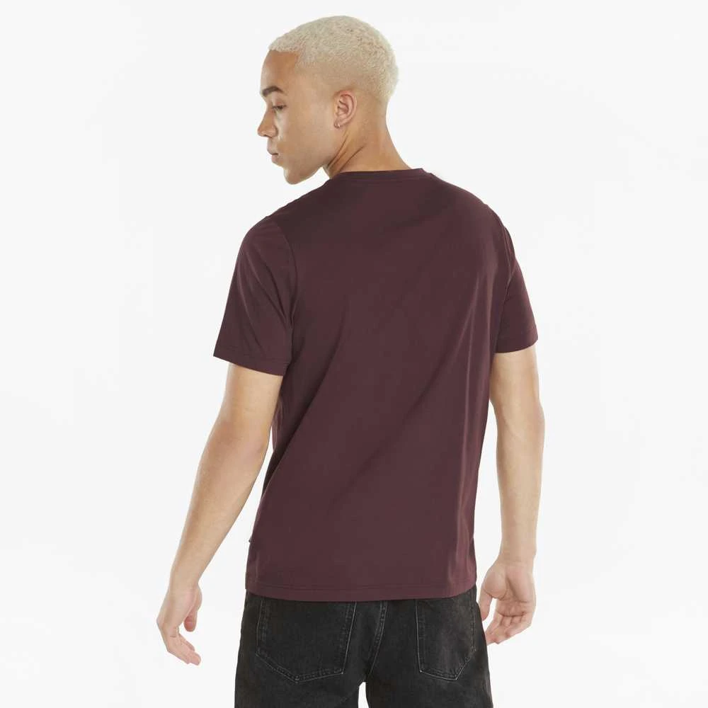 Puma Marškinėliai Vyrams Ess Logo Tee Bordo