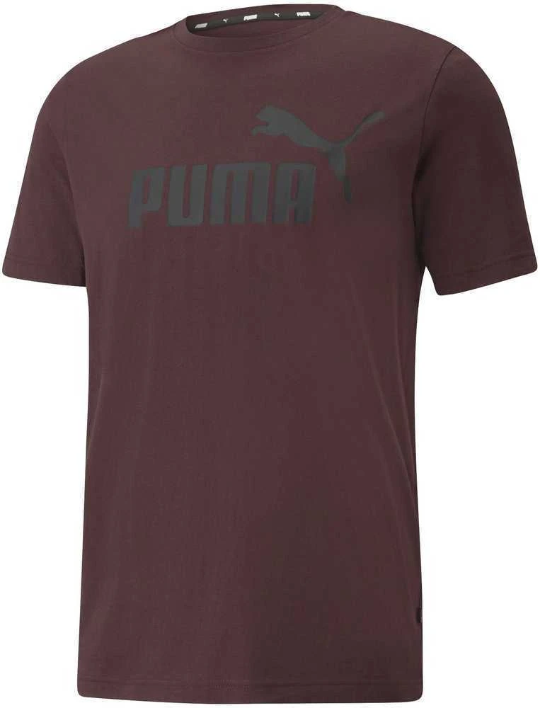 Puma Marškinėliai Vyrams Ess Logo Tee Bordo