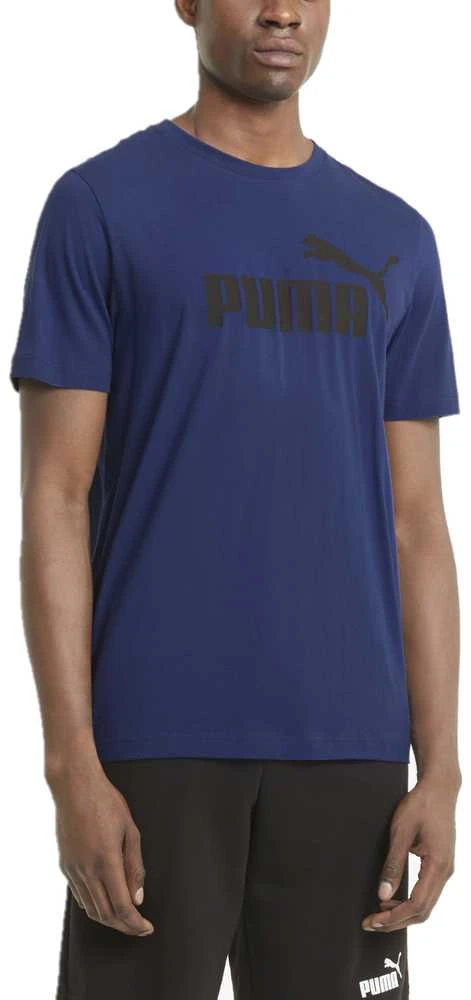 Puma Marškinėliai Vyrams Ess Logo Tee Elektro Mėlyna
