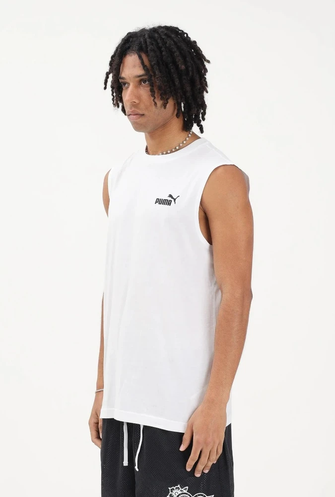 Puma Marškinėliai Vyrams Ess No.1 Logo Sl Baltas 682626 02