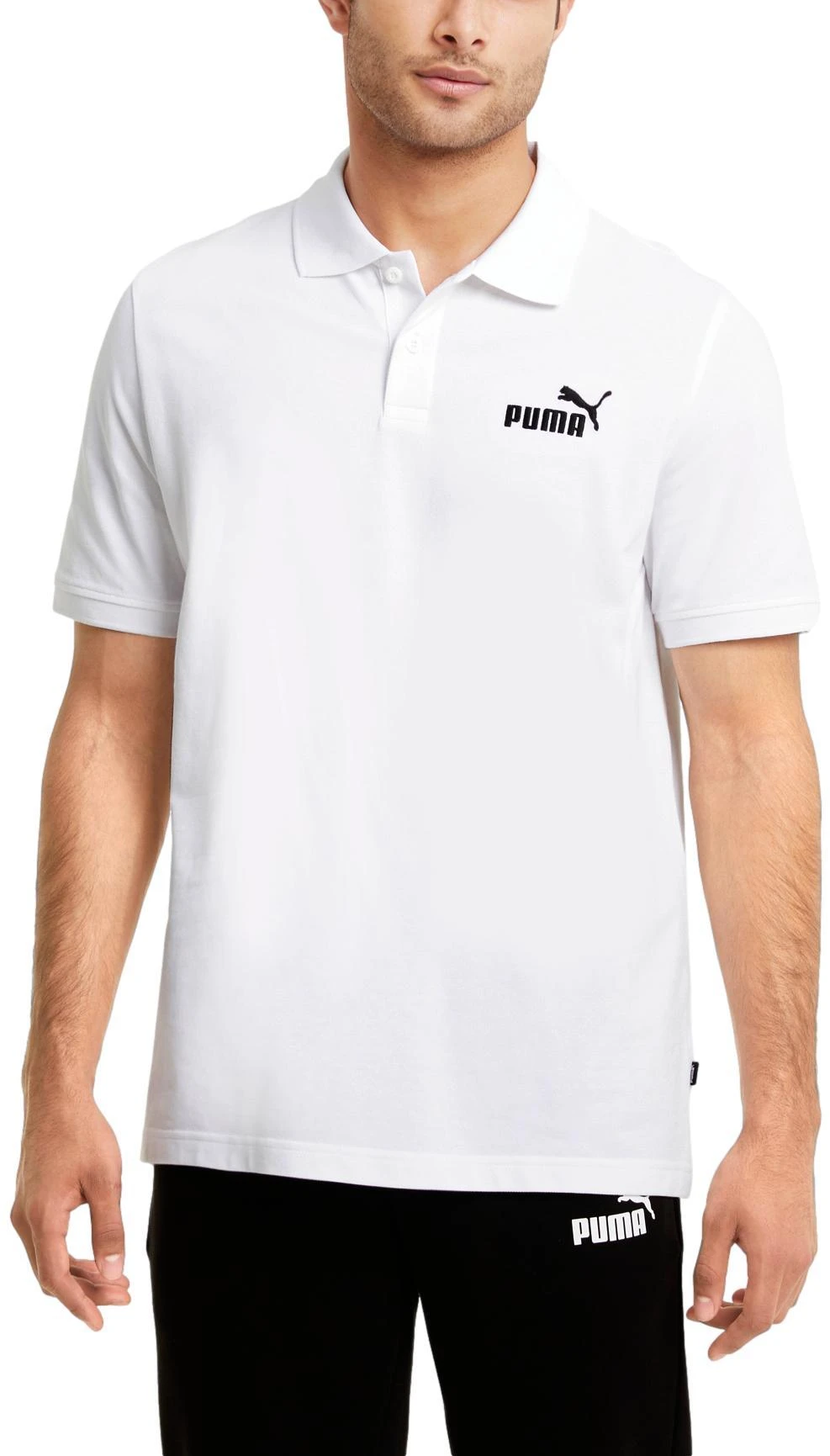 Puma Marškinėliai Vyrams Ess Pigue Polo Baltas 586674 02