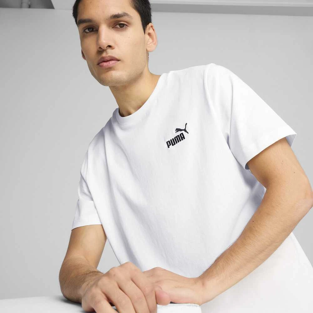 Puma Marškinėliai Vyrams Ess Small No.1 Logo Tee Baltas 682534 02