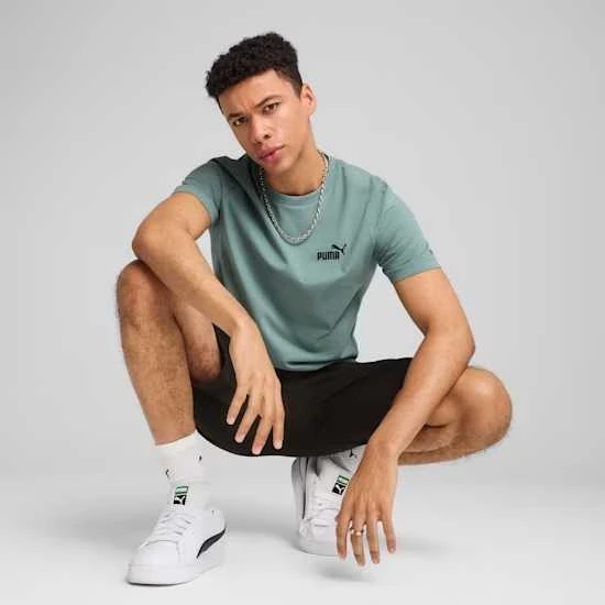 Puma Marškinėliai Vyrams Ess Small No.1 Logo Tee Žalias 682535 30