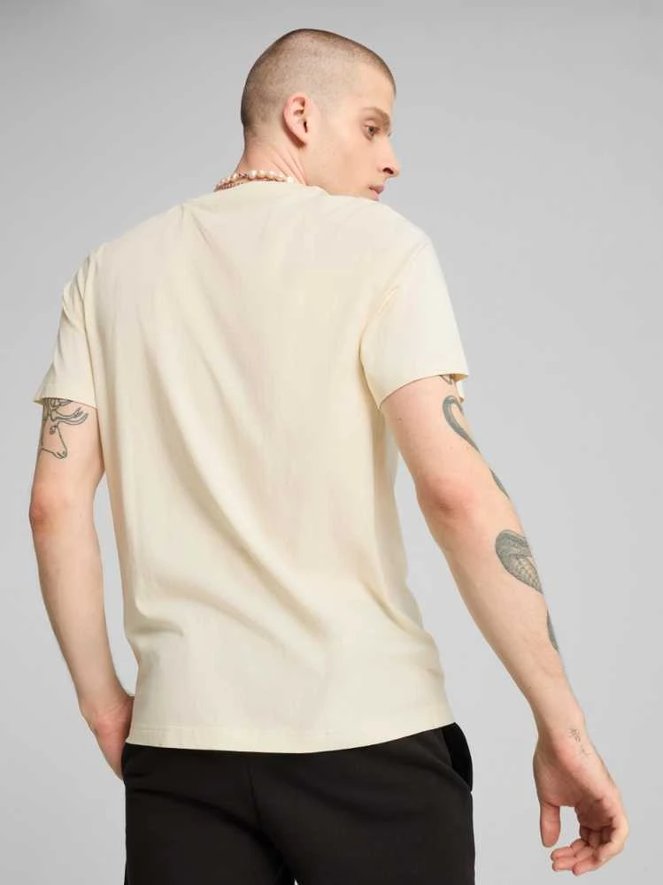 Puma Marškinėliai Vyrams Ess Small No.1 Logo Tee Kreminis 682535 99