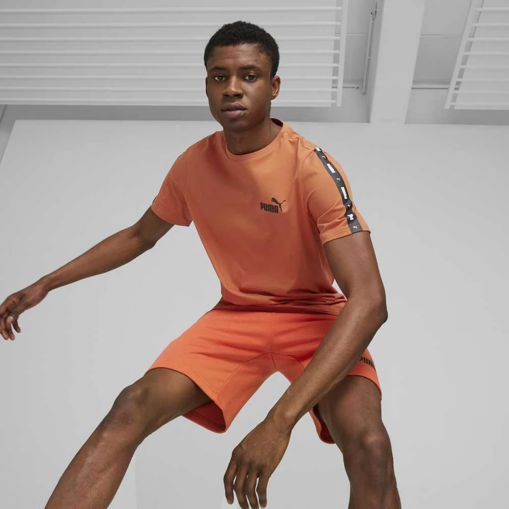 Puma Marškinėliai Vyrams Ess+ Tape Tee Oranžinis 847382 94