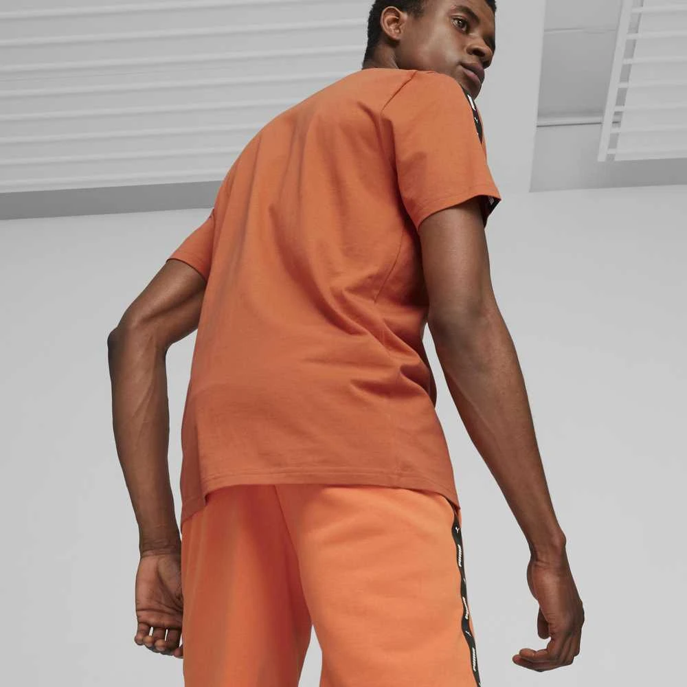 Puma Marškinėliai Vyrams Ess+ Tape Tee Oranžinis 847382 94