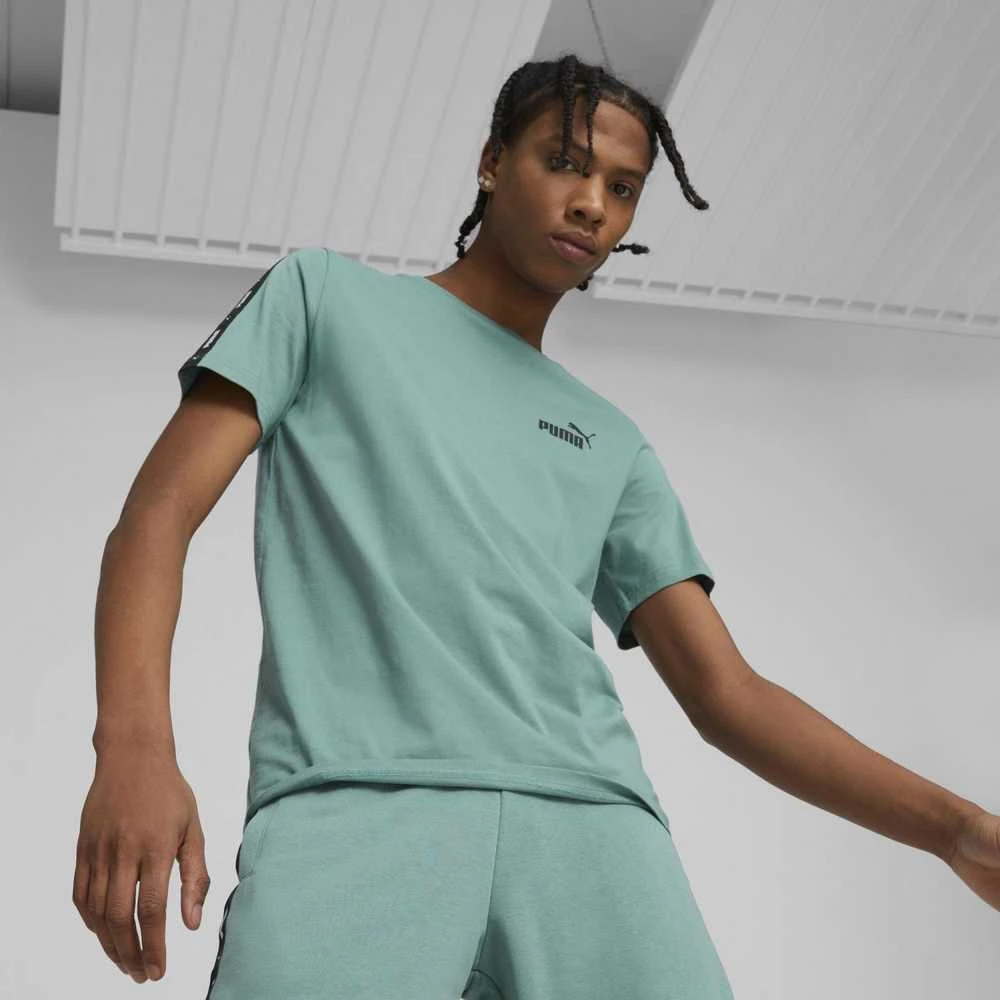 Puma Marškinėliai Vyrams Ess+ Tape Tee Žalias 847382 85