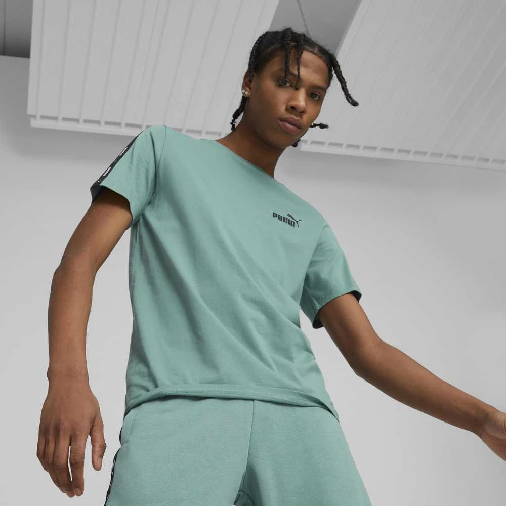 Puma Marškinėliai Vyrams Ess+ Tape Tee Žalias 847382 85