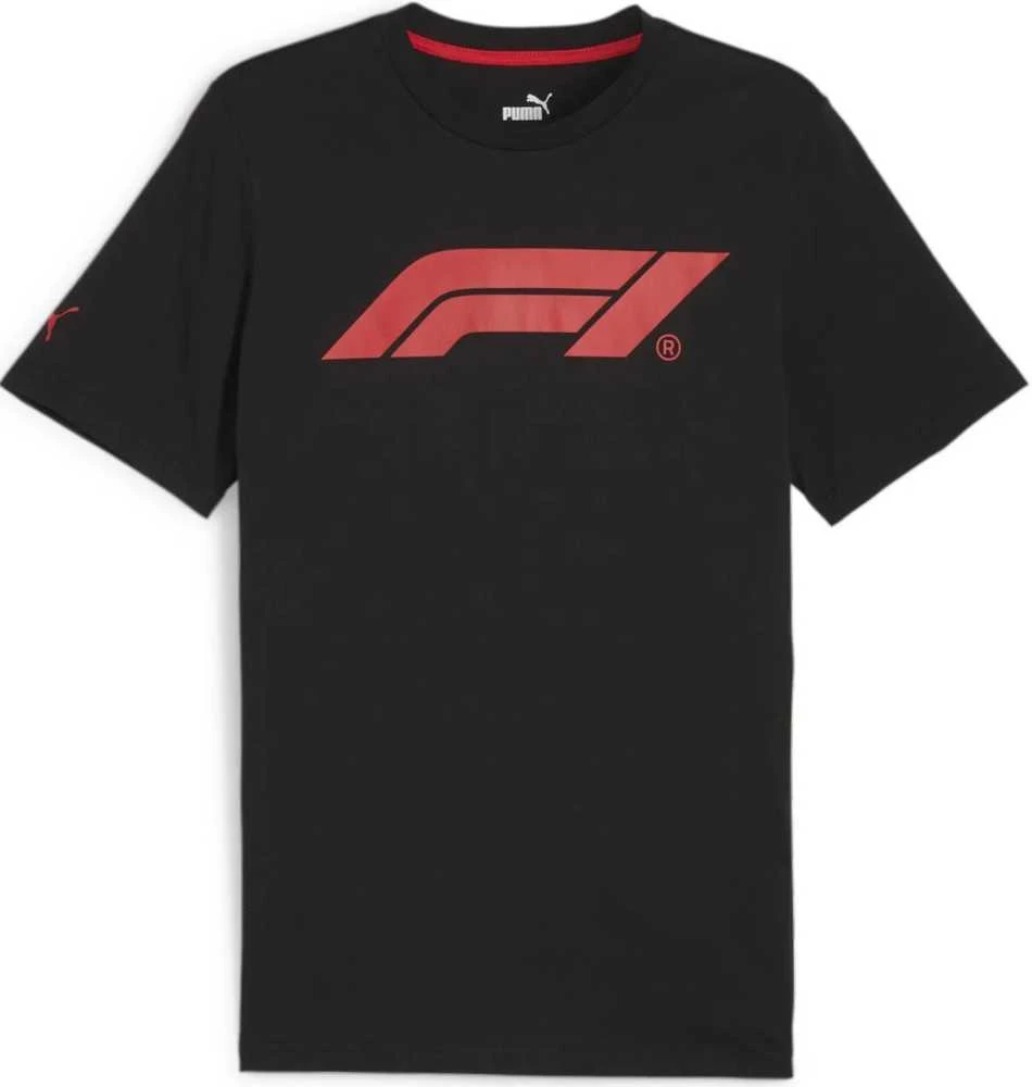 Puma Marškinėliai Vyrams F1 Ess Logo Tee Juodas Raudona 625851 01