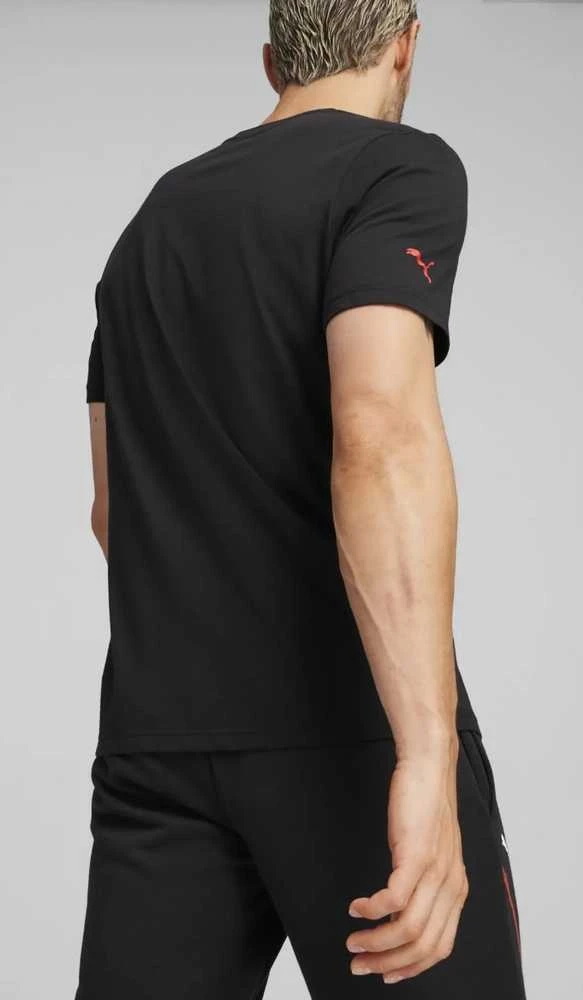 Puma Marškinėliai Vyrams F1 Ess Logo Tee Juodas Raudona 625851 01