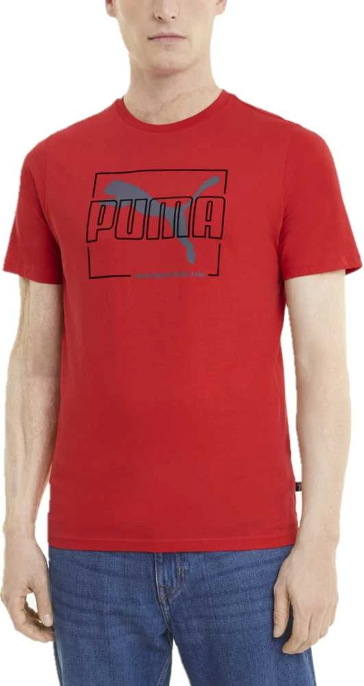 Puma Marškinėliai Vyrams Flock Tee High Risk Raudona