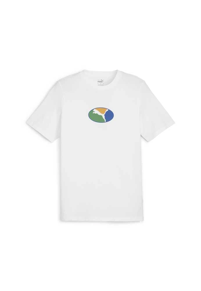 Puma Marškinėliai Vyrams Graphics Execution Tee Baltas 680183 02