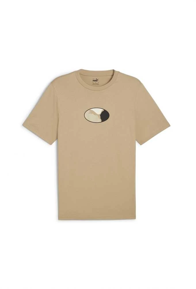 Puma Marškinėliai Vyrams Graphics Execution Tee rusvai gelsvas 680183 83