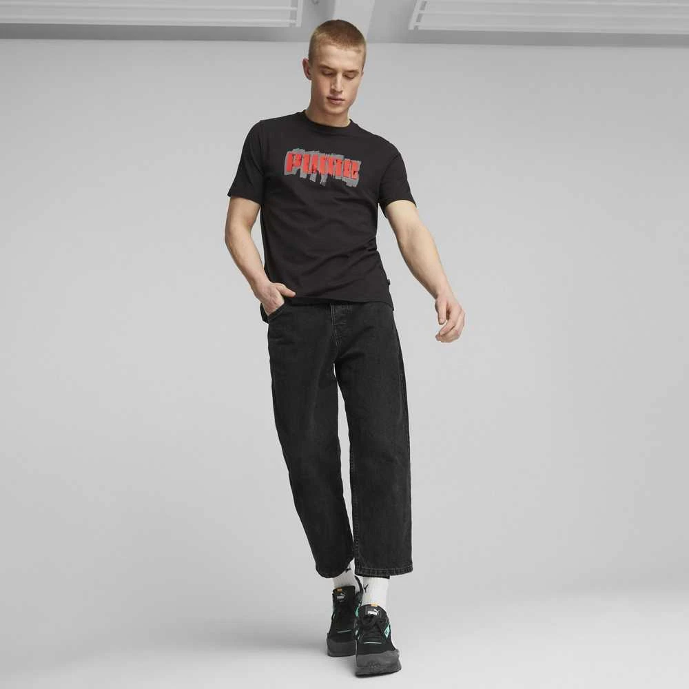 Puma Marškinėliai Vyrams Graphics Puma Wording Juodas 674475 01