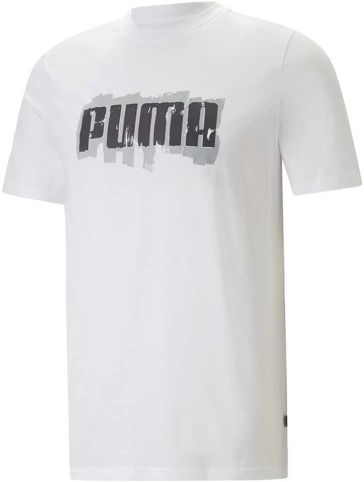 Puma Marškinėliai Vyrams Graphics Puma Wording Baltas 674475 02