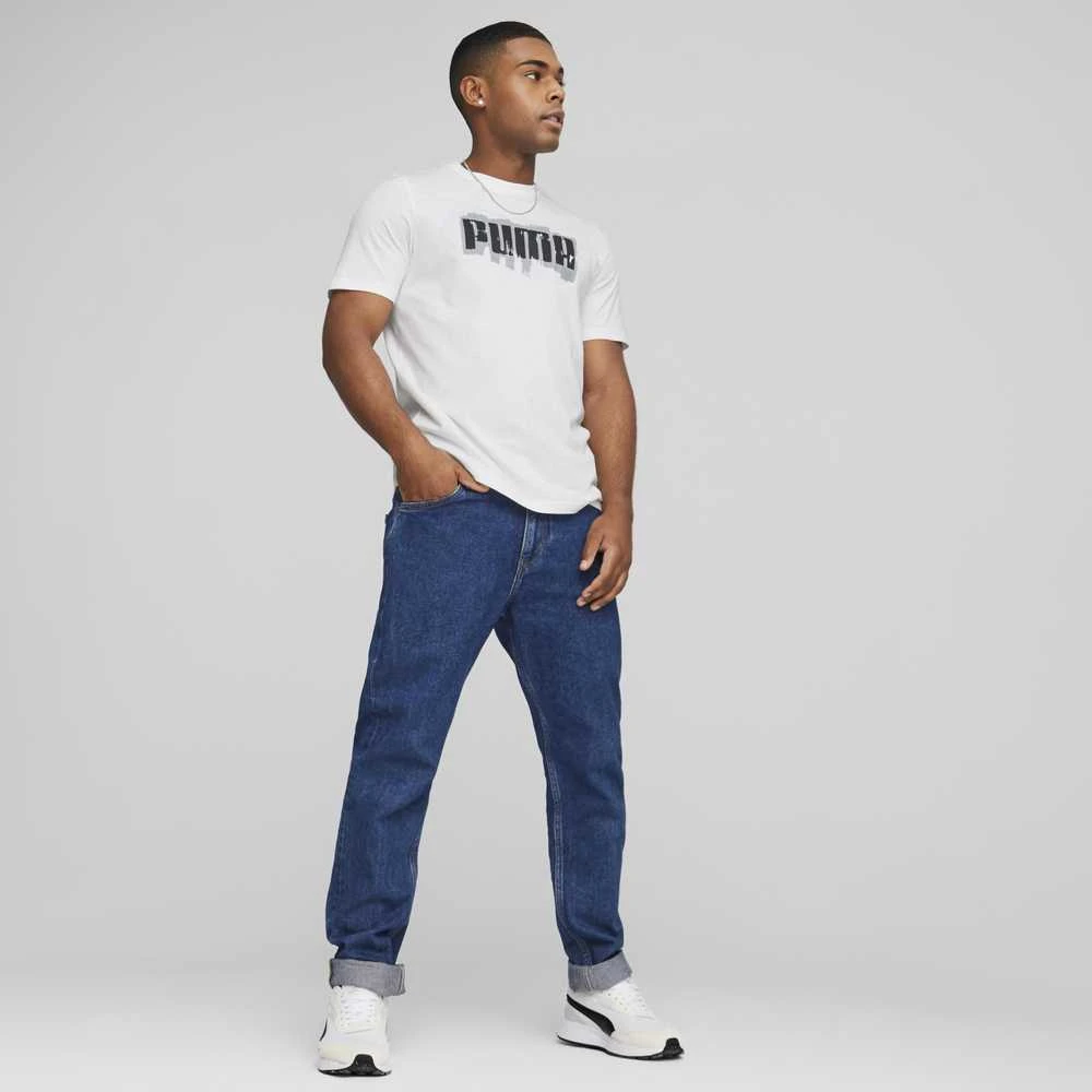 Puma Marškinėliai Vyrams Graphics Puma Wording Baltas 674475 02