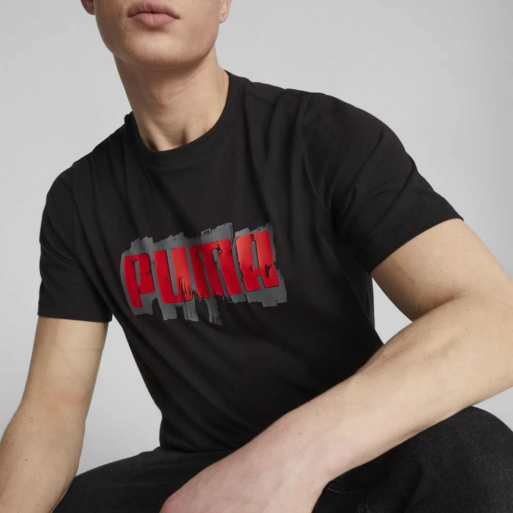 Puma Marškinėliai Vyrams Graphics Puma Wording Juodas 674475 01