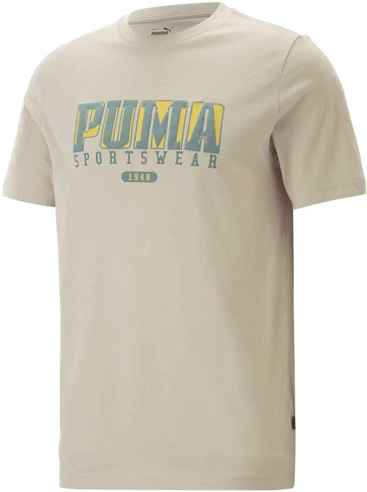 Puma Marškinėliai Vyrams Graphics Retro Tee Granola Kreminis 674486 88